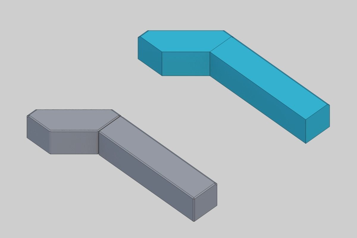 property boundary block-Planting mass block Low-poly 3D model_6