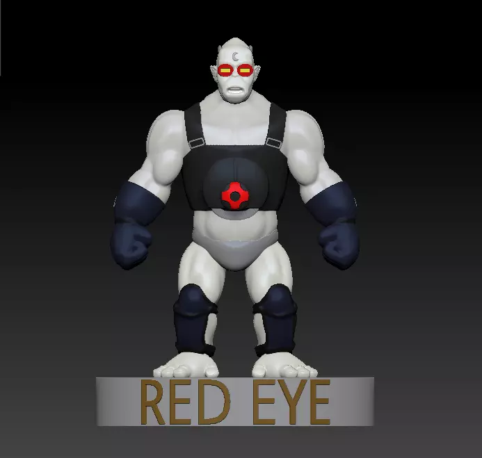 Red eye 3D print model_0