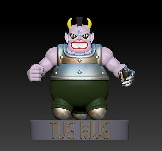 Tug Mug 3D print model