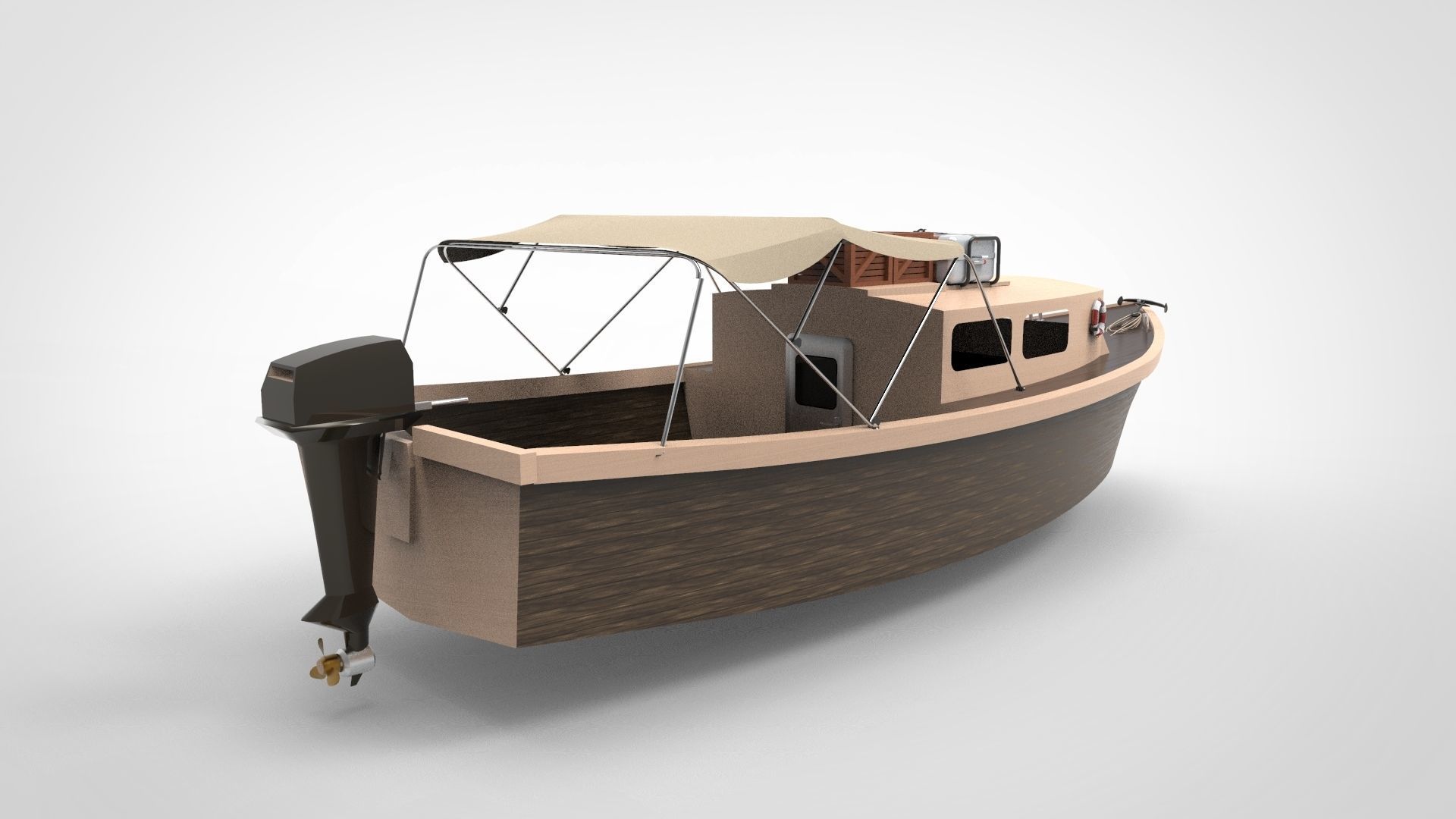 river ship 3D model_5