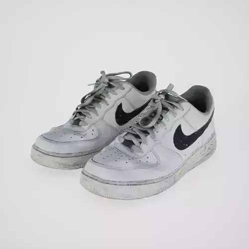 Game-ready Old Sneakers Low-poly 3D model