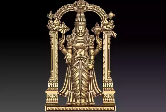 THIRUPATHI BALAJI PENDENT 3D print model