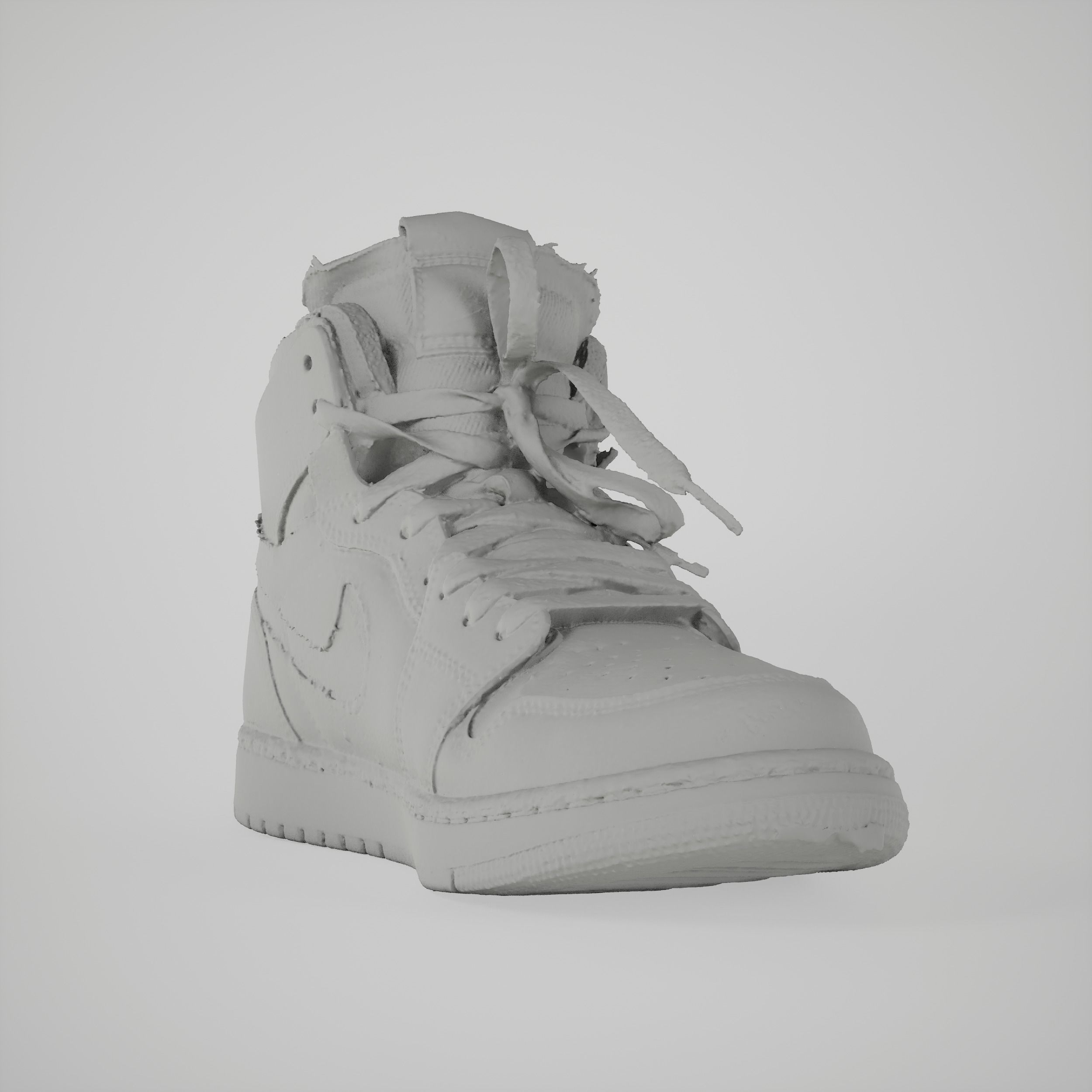 Purple Sneakers Basketball Shoes 3D model_8