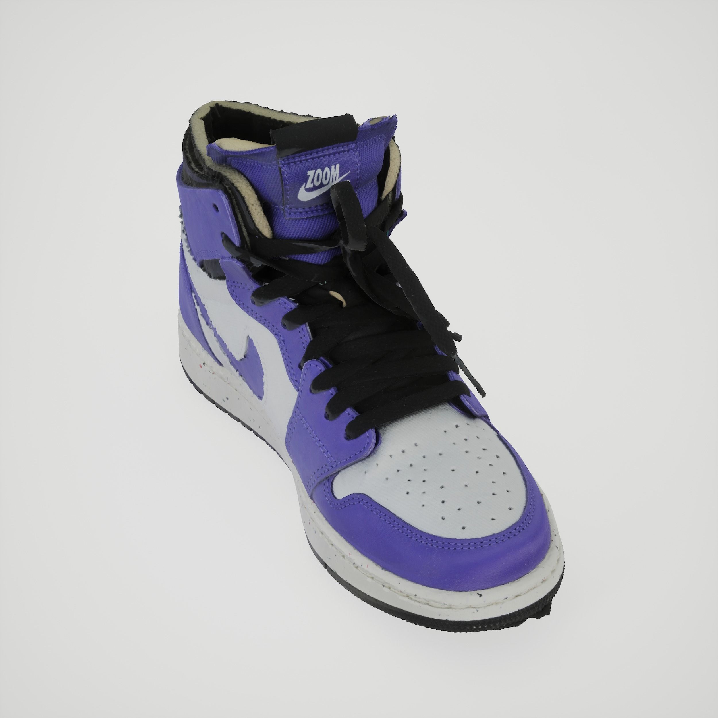 Purple Sneakers Basketball Shoes 3D model_5