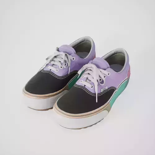 Game-ready Purple Colored Sneakers