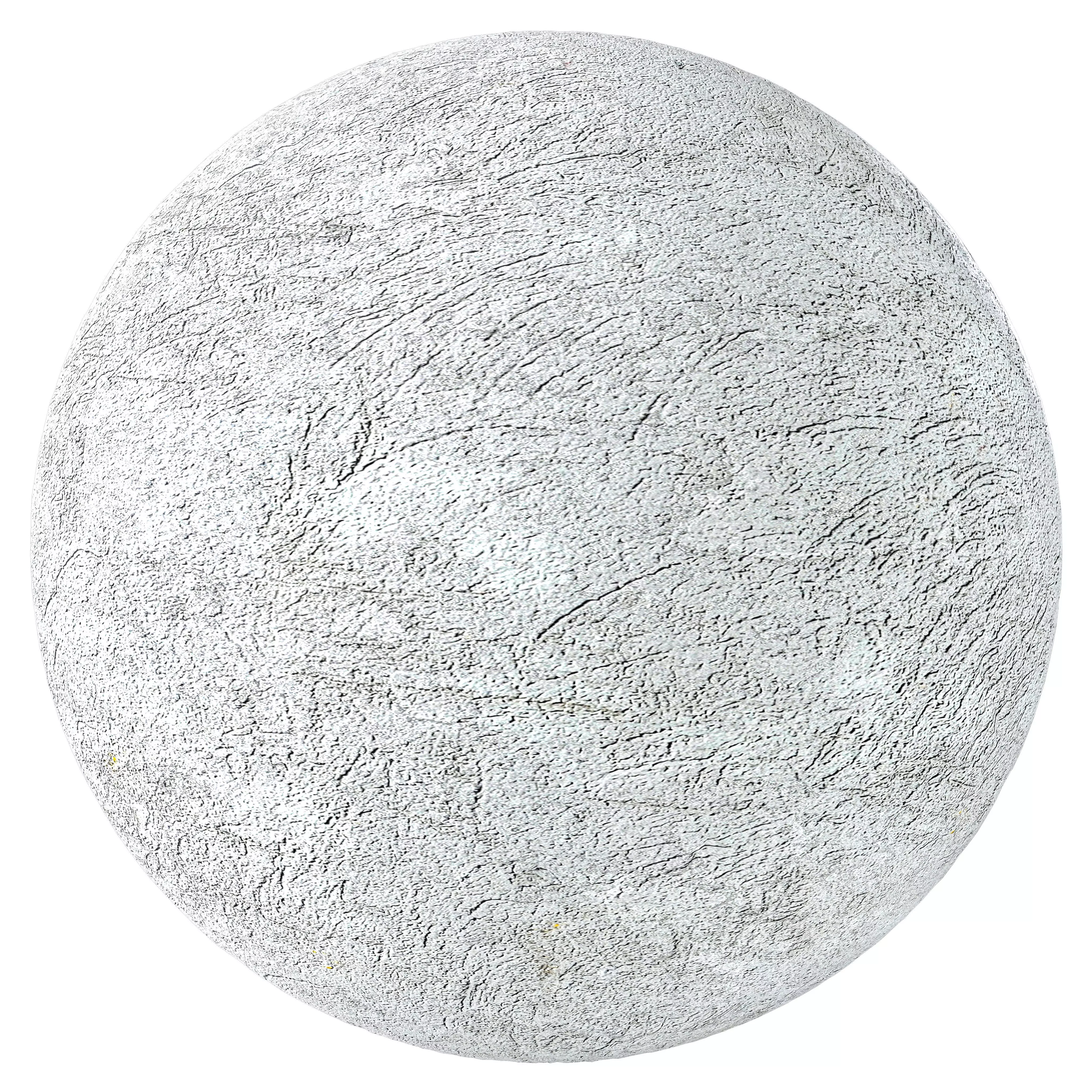 white stucco wall 3D model_0