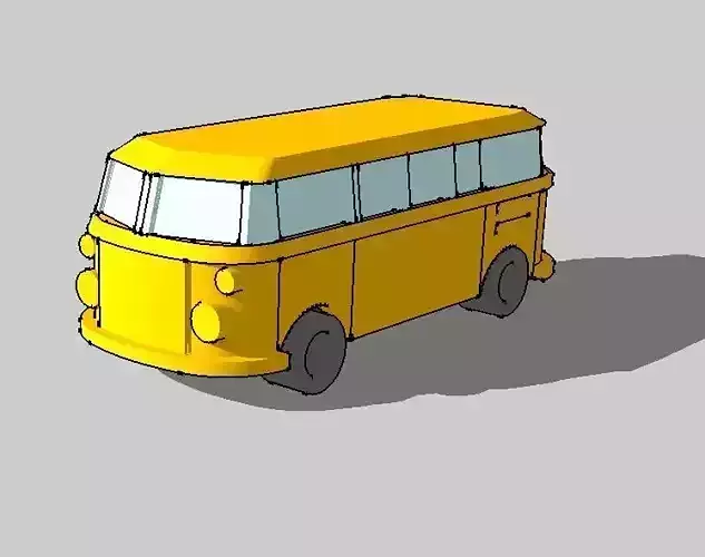 Modern Classic City Bus by Outland Models 3D Printable 3D print model