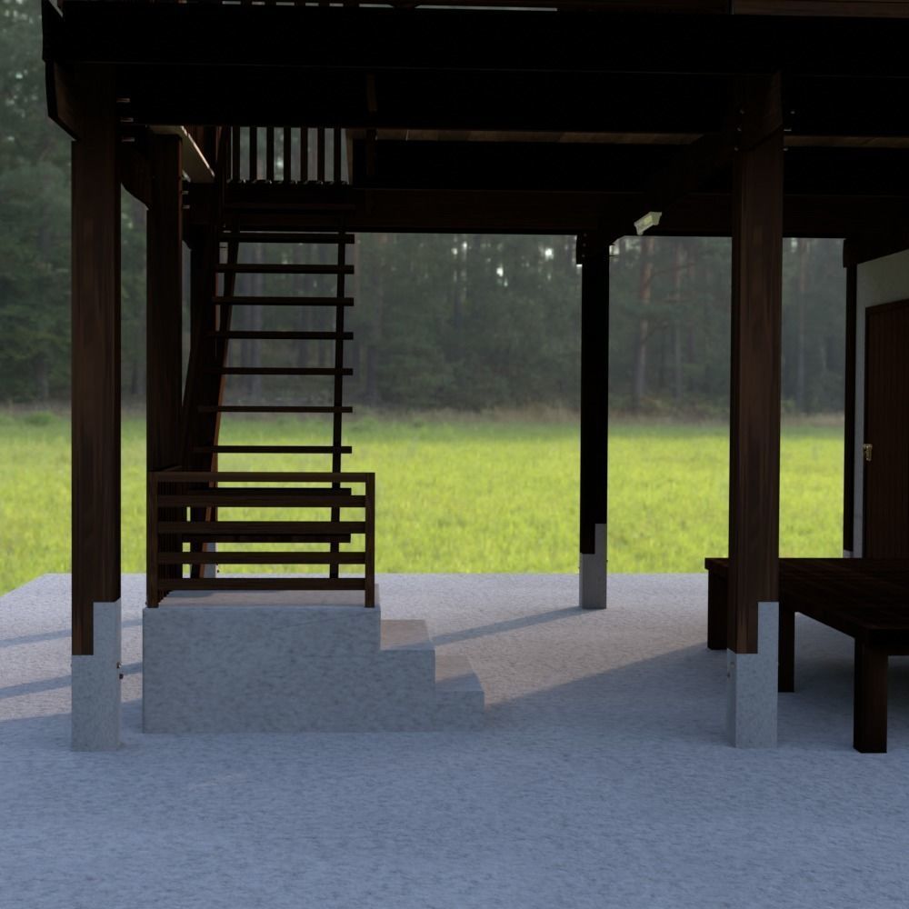 3D Out of town thai house 3D model_2