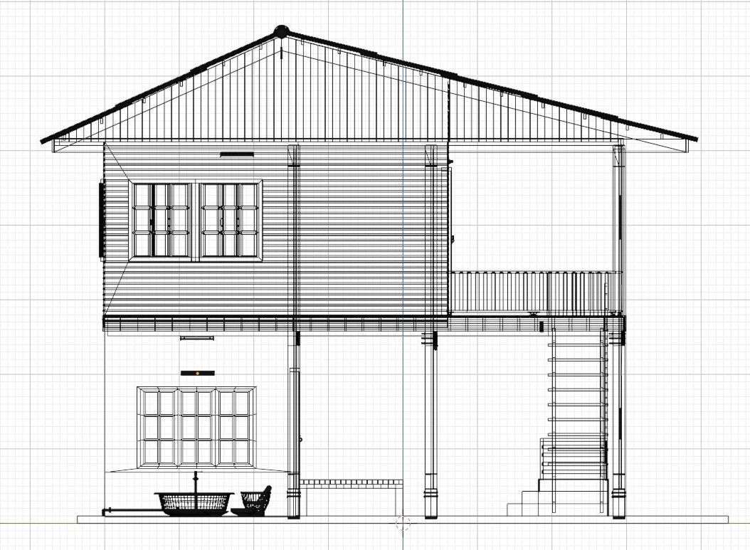 3D Out of town thai house 3D model_23