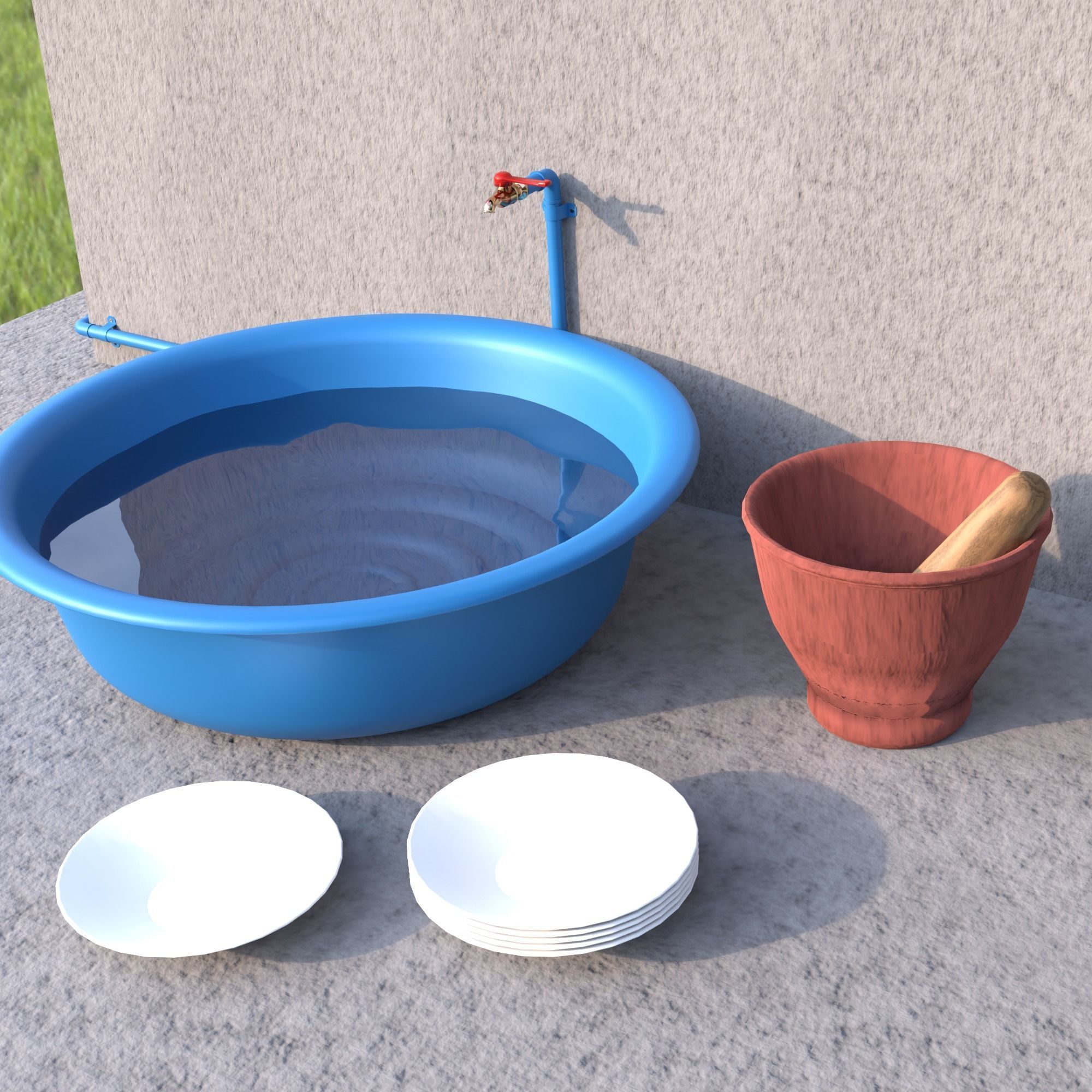 3D Out of town thai house 3D model_19