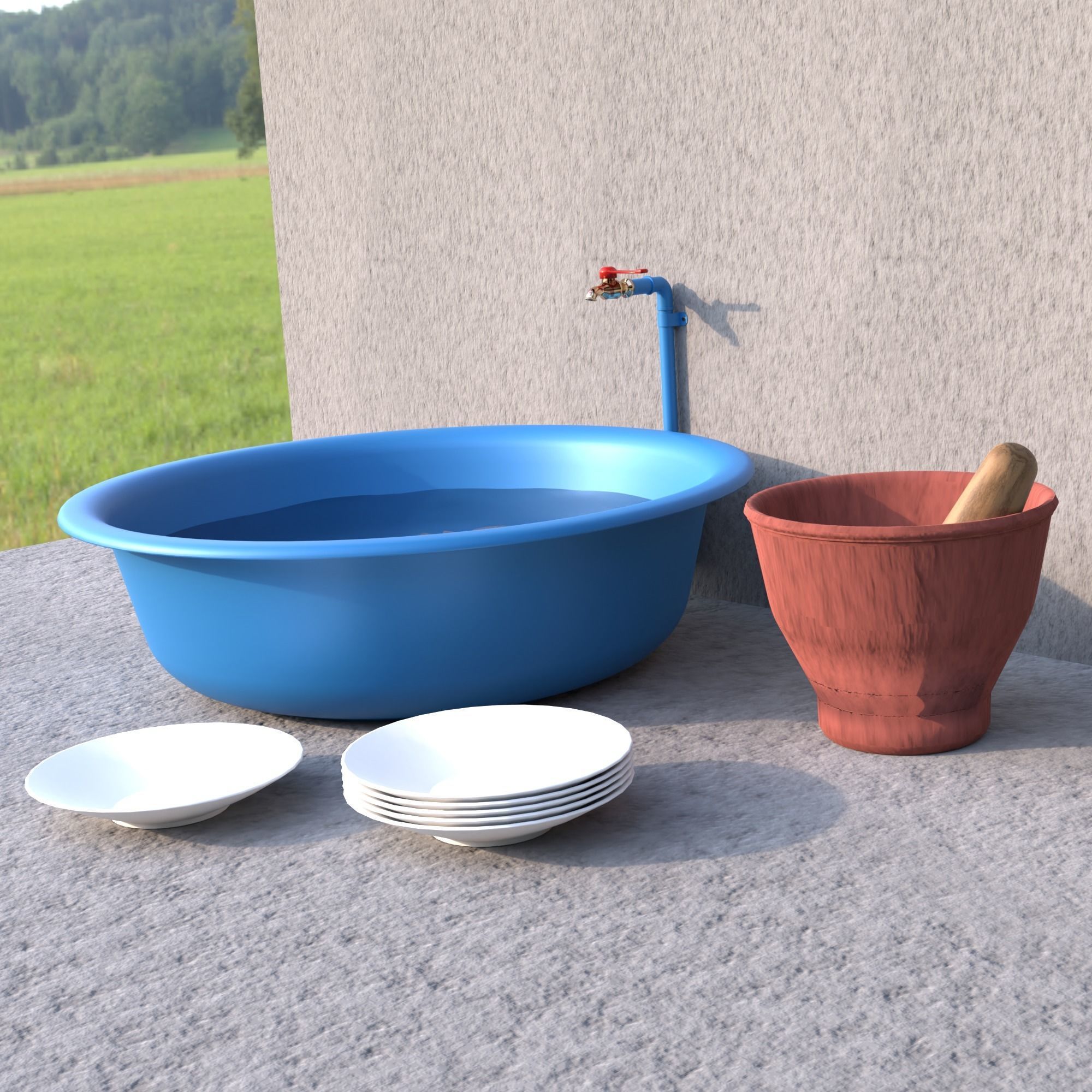 3D Out of town thai house 3D model_20