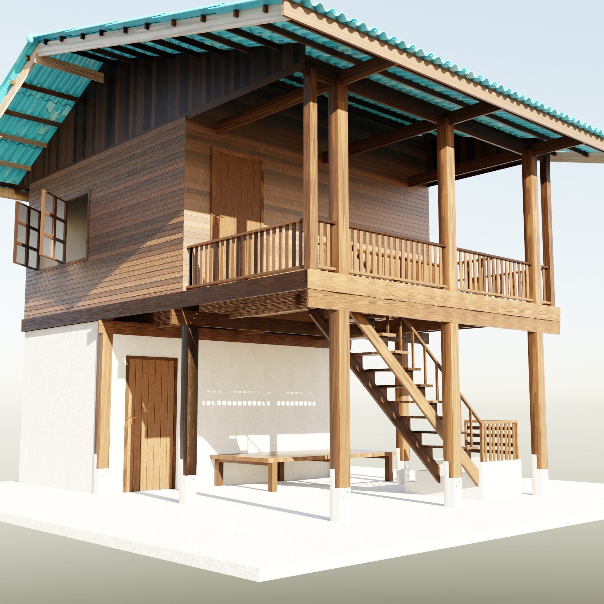 3D Out of town thai house 3D model_12