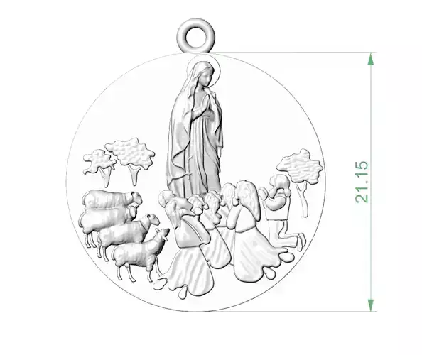 Virgin mary pray for us printable STL  3D print model
