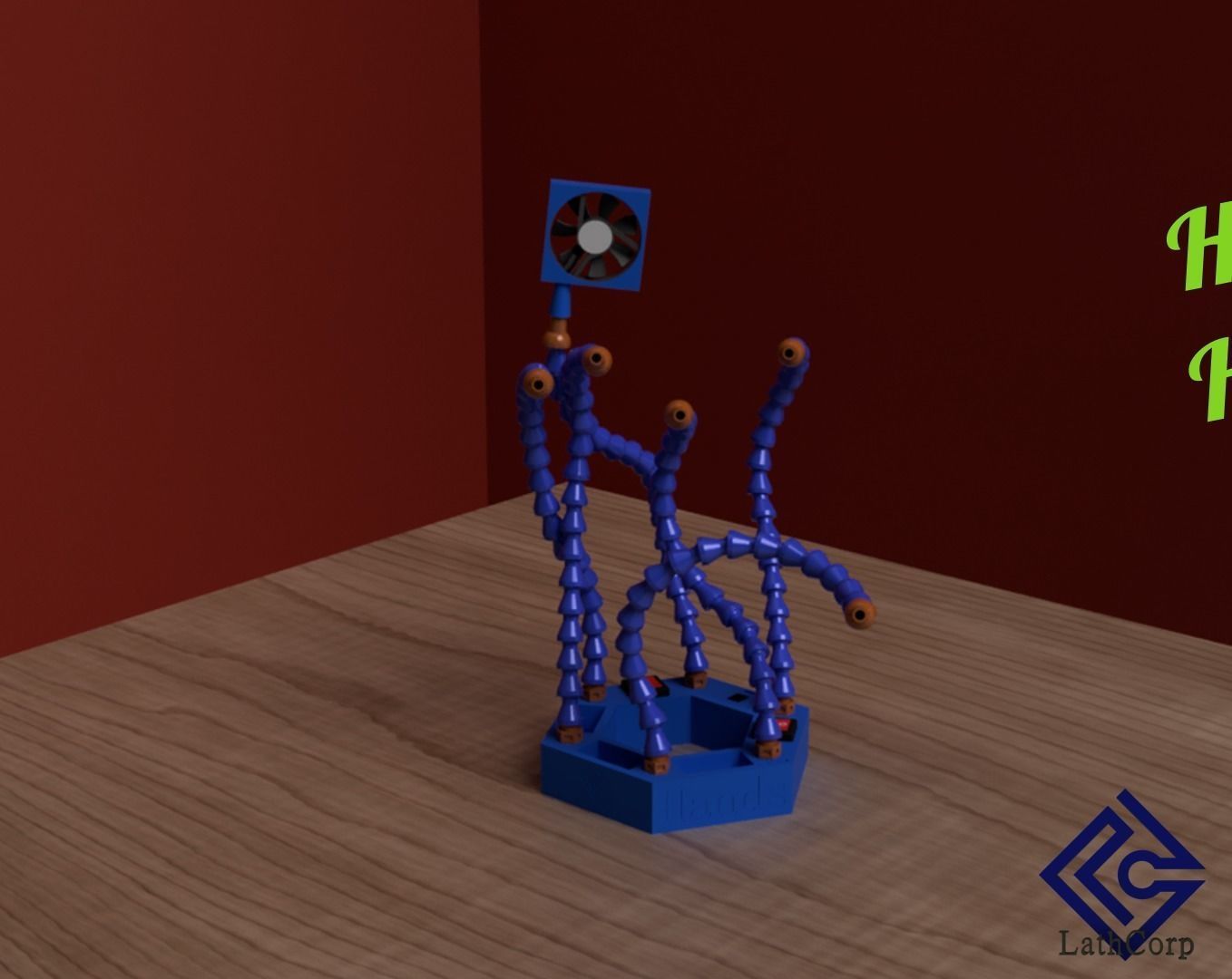 HYDRA HANDS -HELPING HANDS- SOLDERING WORKSTATION 3D print model_3