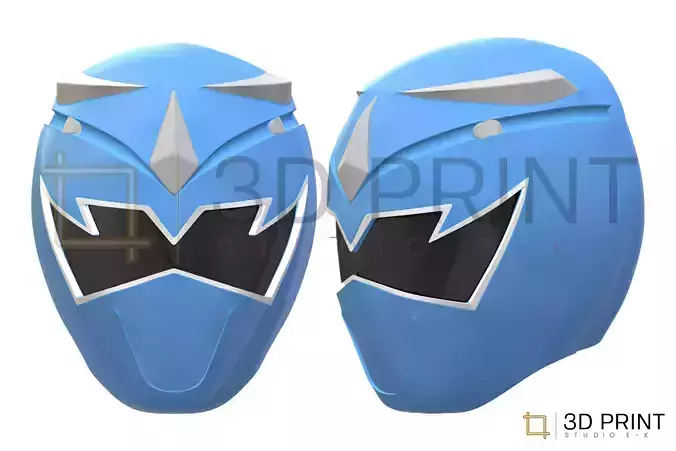 Power Rangers Dino Thunder Blue Ranger helmet 3D print model
