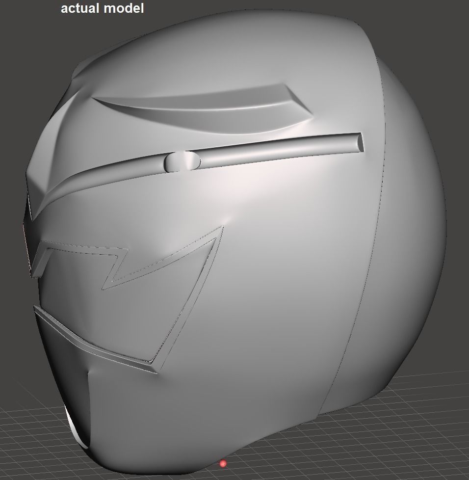 Power Rangers Dino Thunder Blue Ranger helmet 3D print model_6