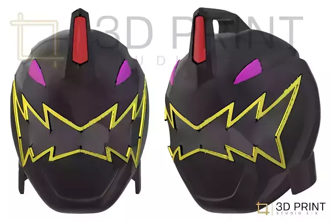 Power Rangers Dino Thunder Black Ranger helmet 3D print model