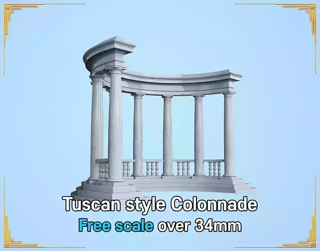 Tuscan style Colonnade