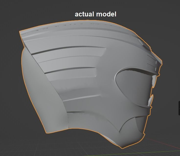 Power Rangers Wild Force Red Ranger helmet 3D print model_7