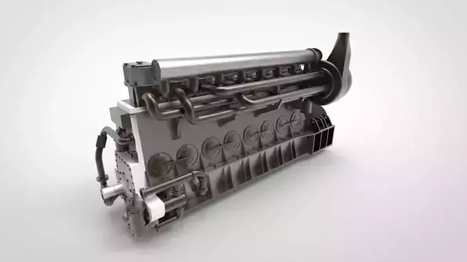 Diesel Engine ship and industry