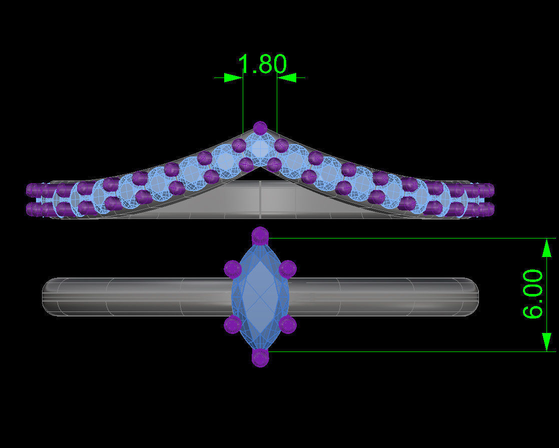 Marquies  Rind 3D print model_6