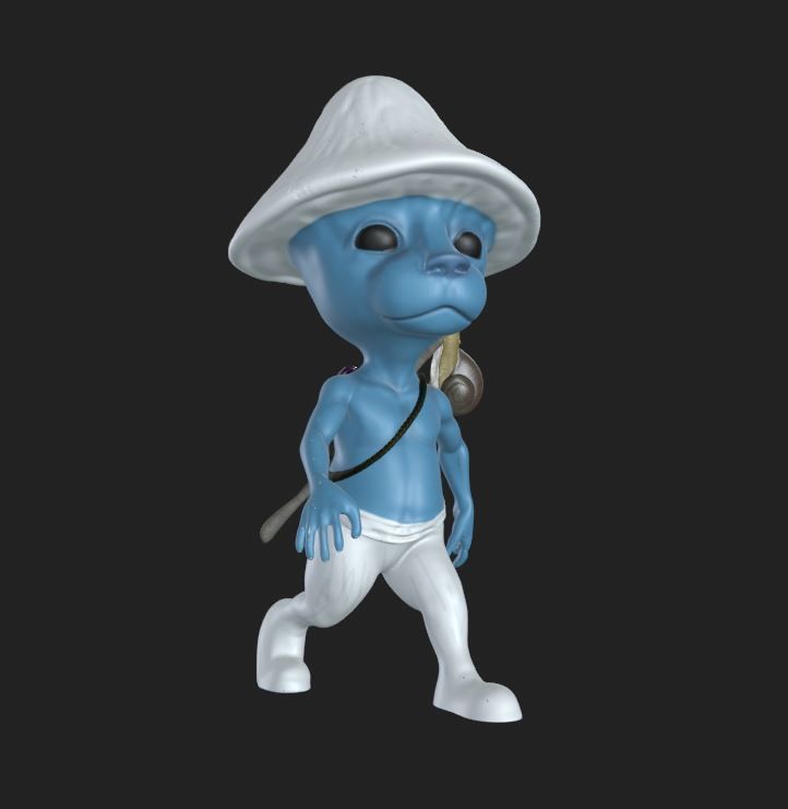 SmurfCat - Gato Pitufo 3D print model_1