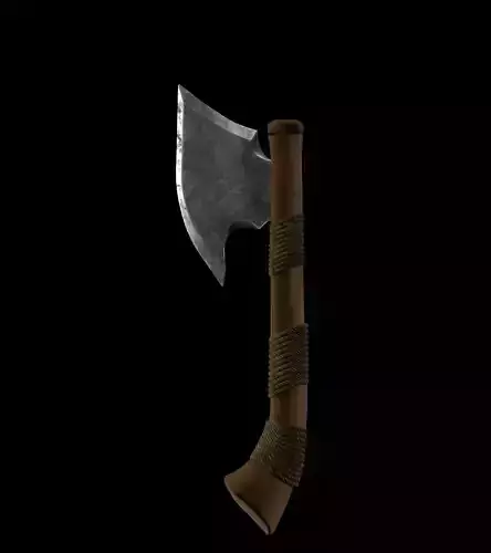 3D Game axe model