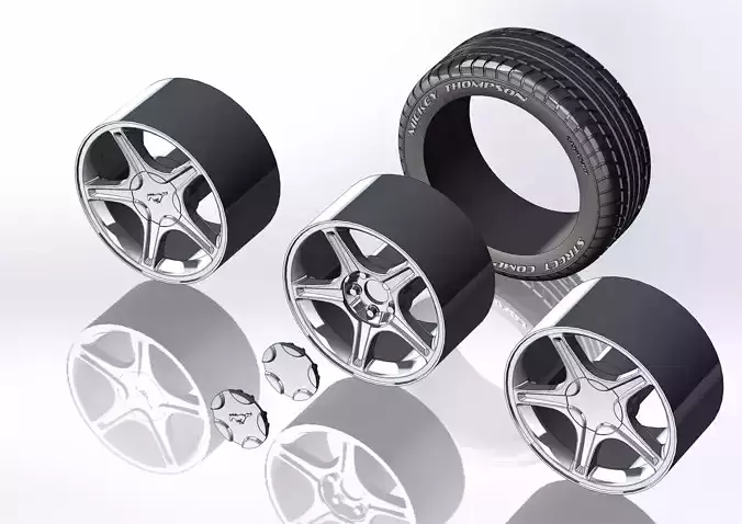 Wheel for scale model GT Mk4 1999-2000