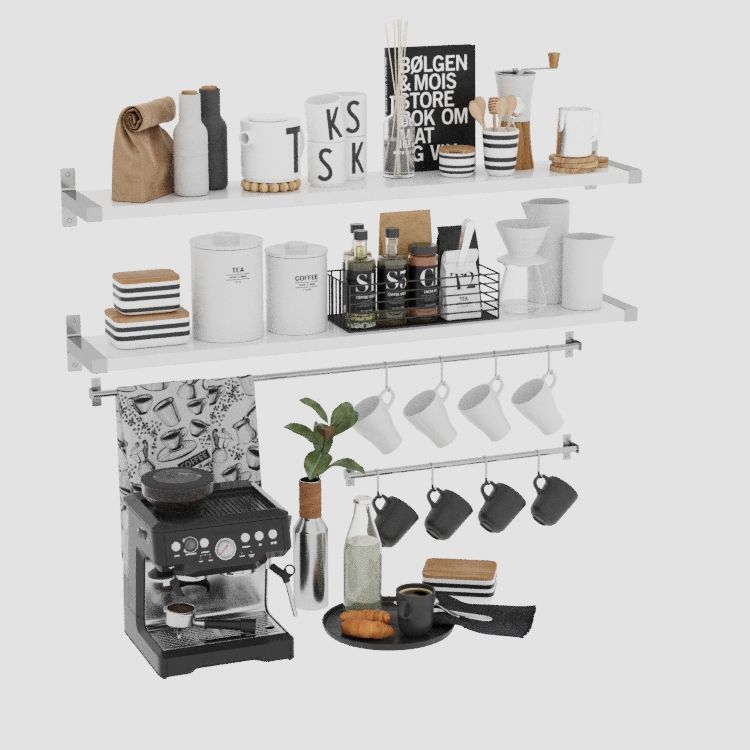 Coffee Station 3D model_1