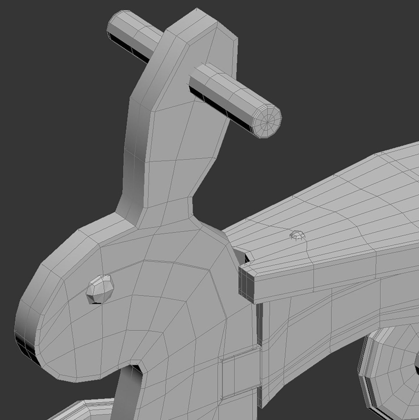 Rabbit toy for Kids 3D model_11