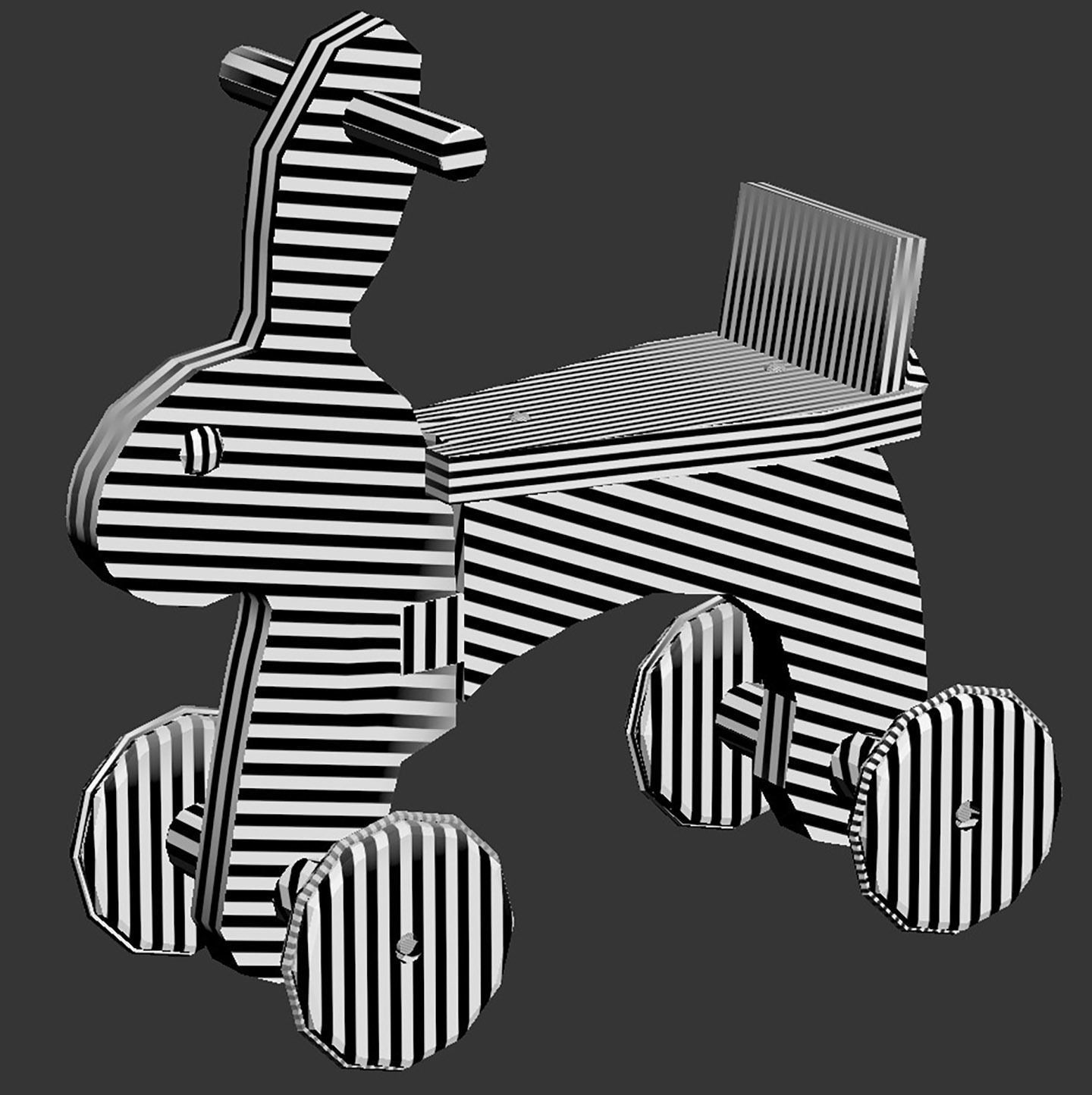 Rabbit toy for Kids 3D model_9