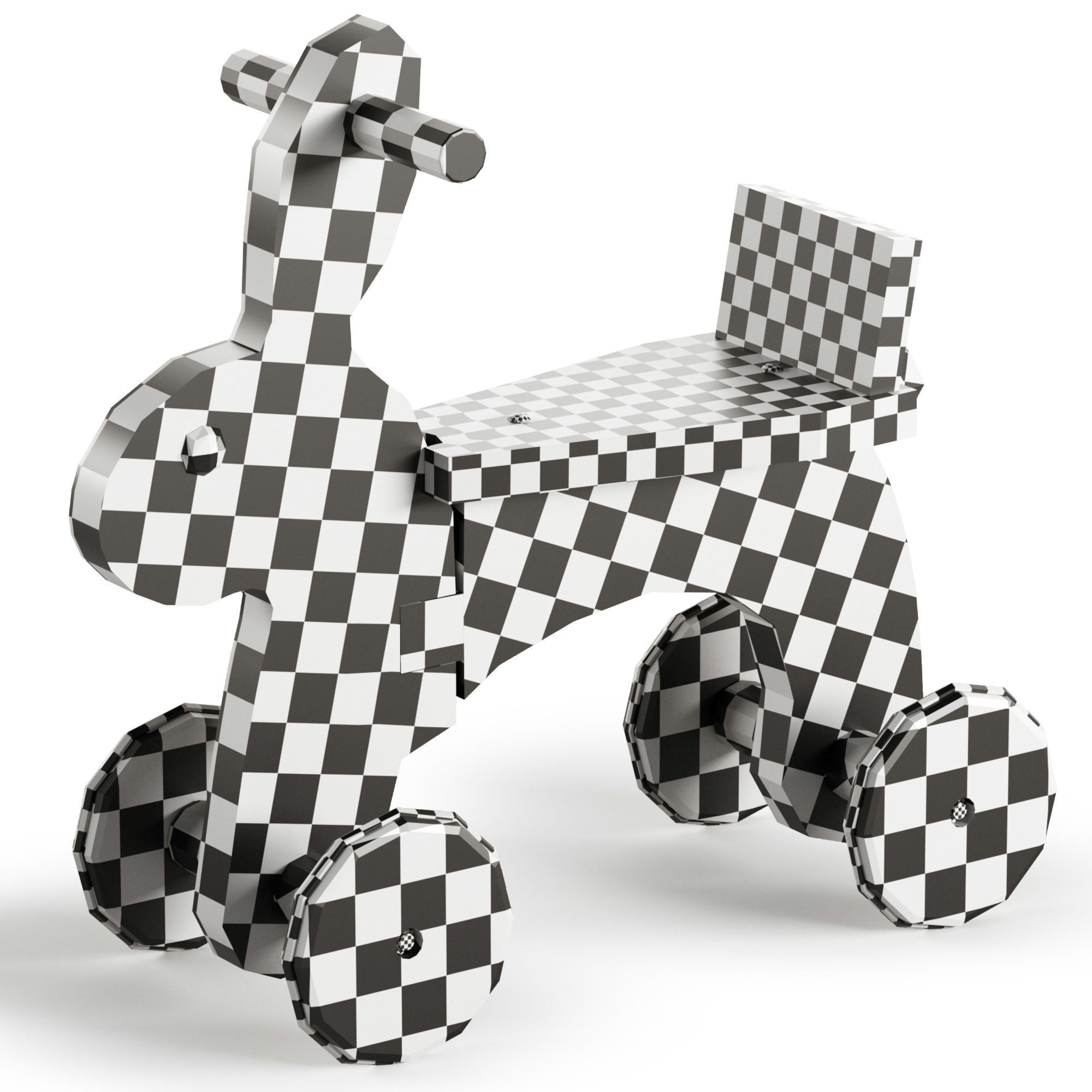 Rabbit toy for Kids 3D model_8