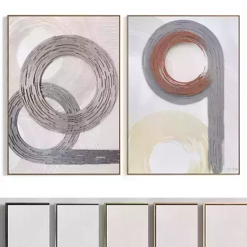 Plaster Two Photo Frame 435