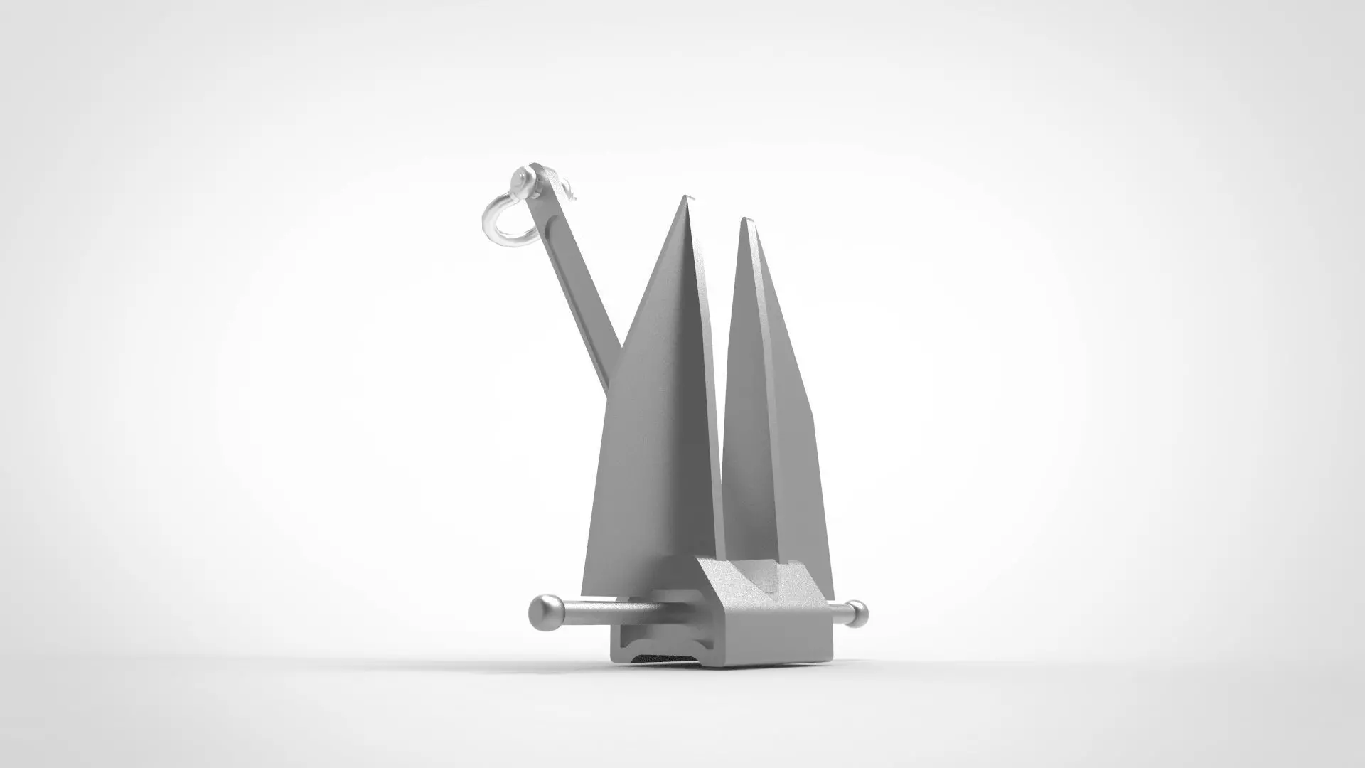 Stockless Anchor 3D model