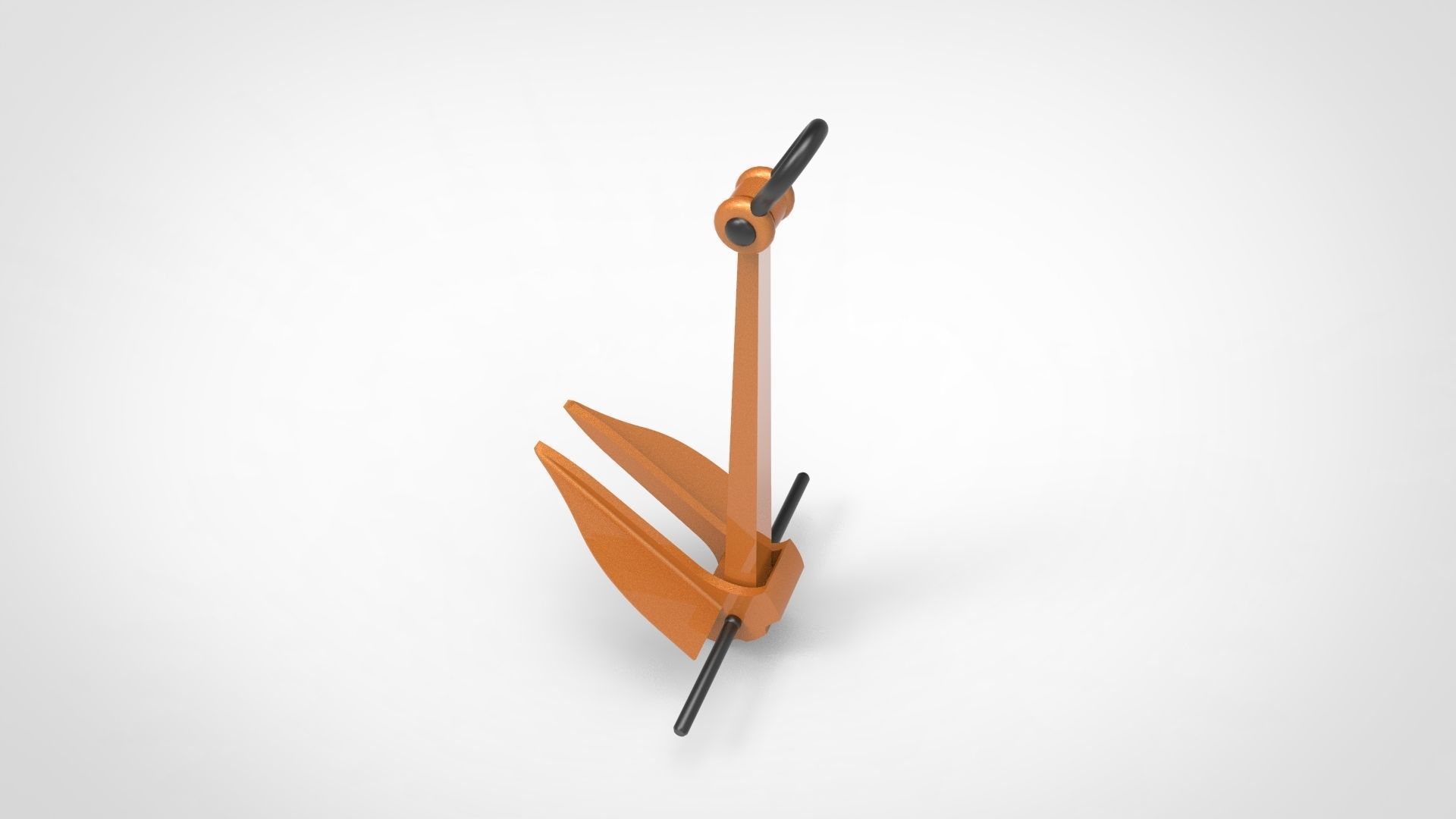 Danforth Anchor 3D model_5