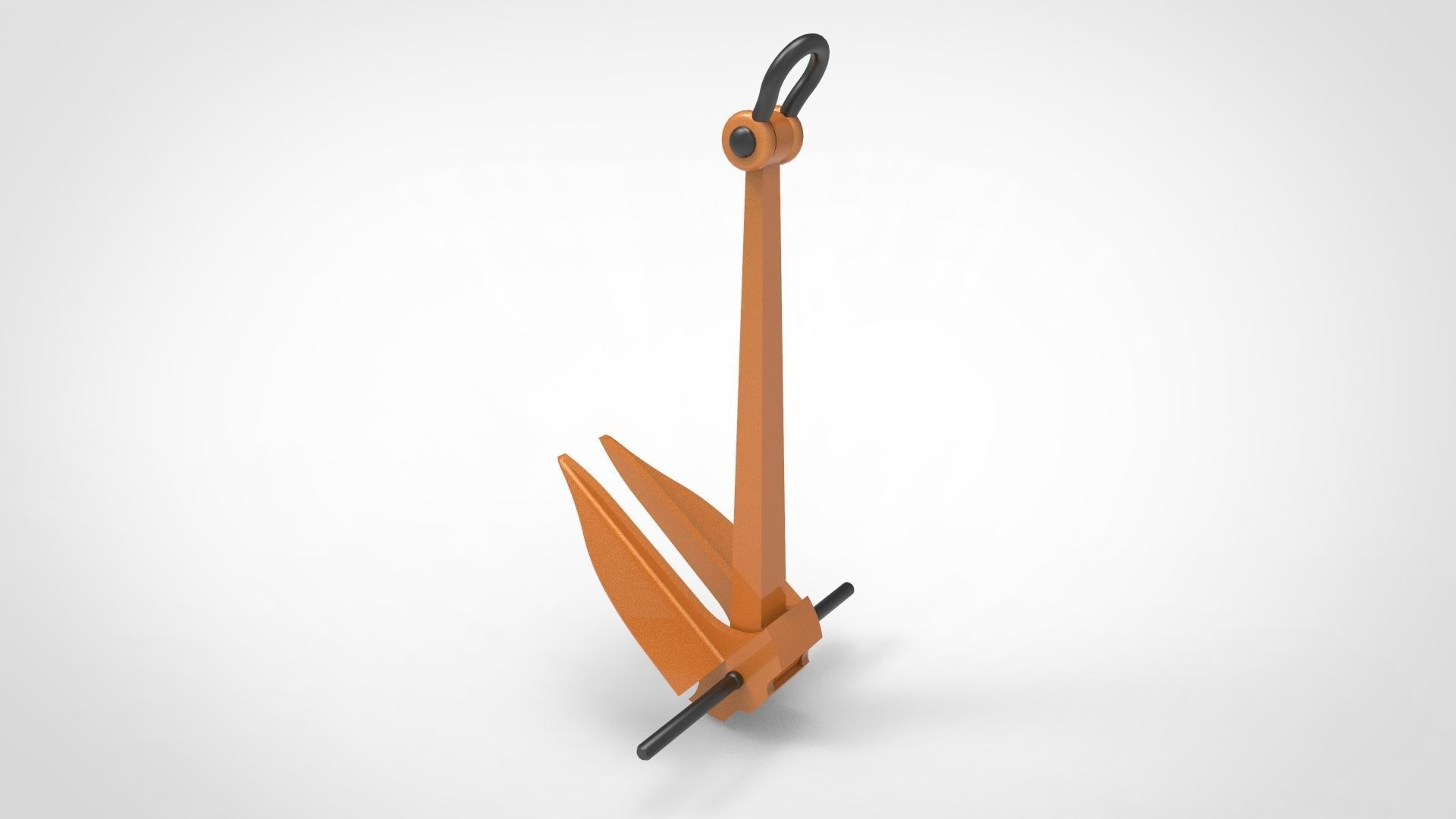 Danforth Anchor 3D model_2