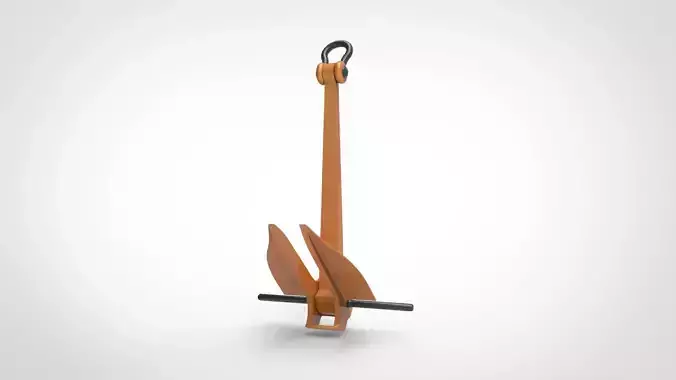Danforth Anchor 3D model Danforth Anchor 3D model