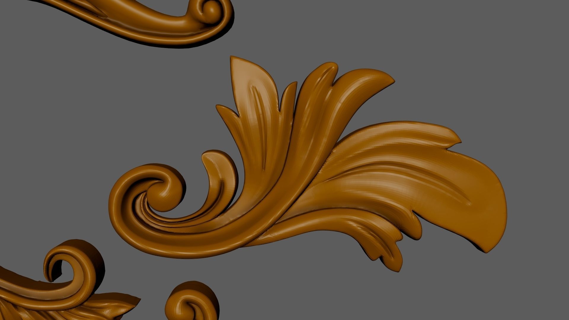 Gate Iron Flower Metal Art Decoration 3D model_4