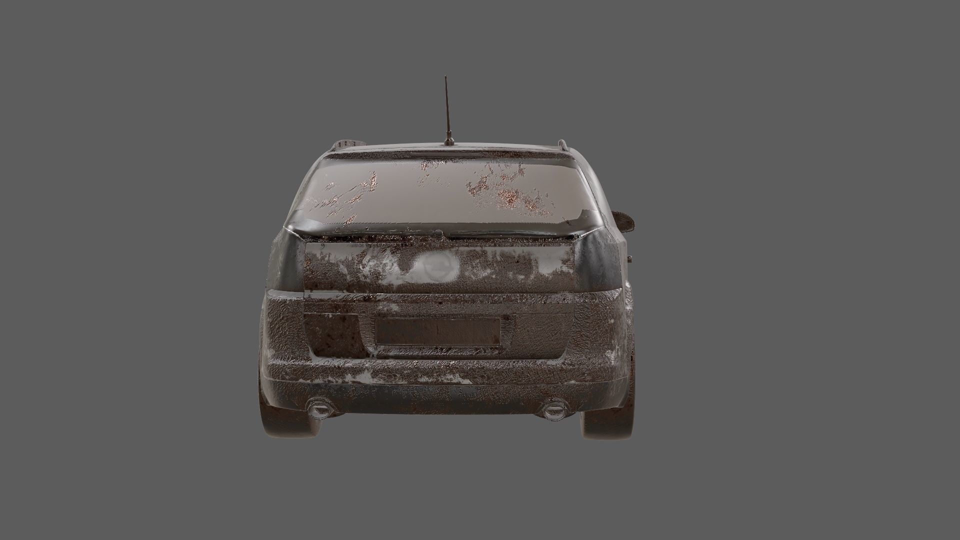 8k abandoned cars destroyed vehicles Low-poly 3D model_26