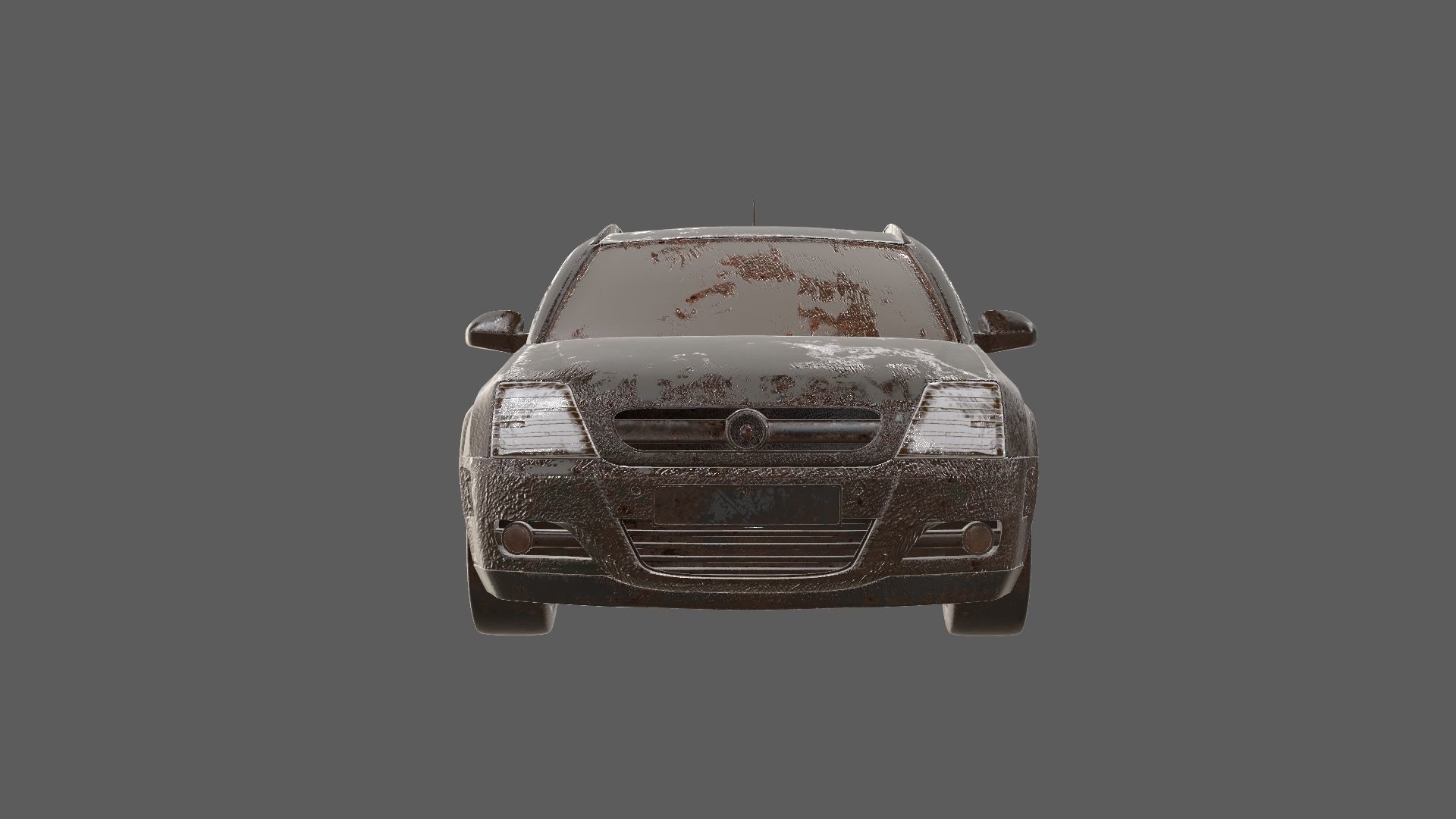 8k abandoned cars destroyed vehicles Low-poly 3D model_19