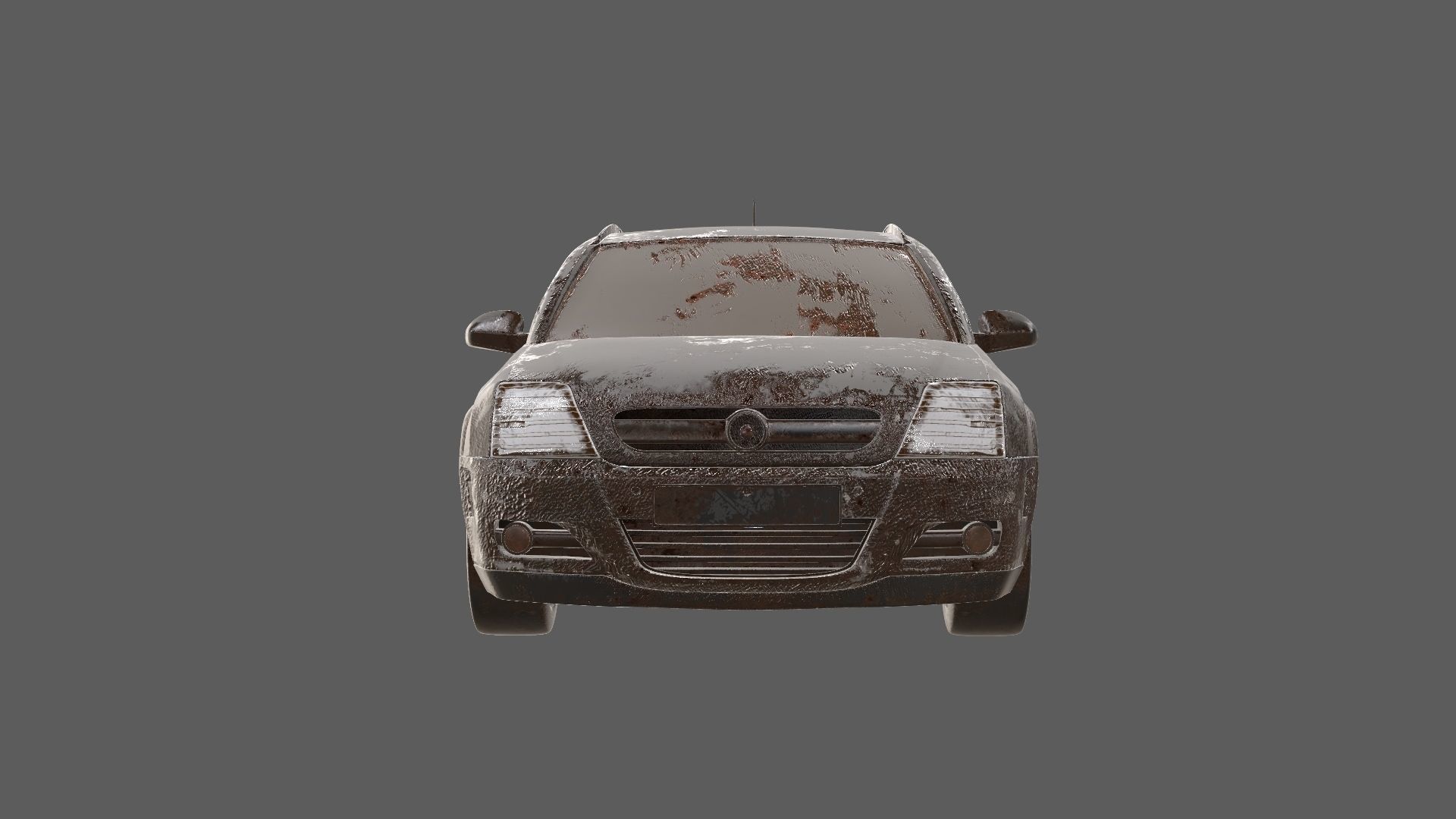 8k abandoned cars destroyed vehicles Low-poly 3D model_30