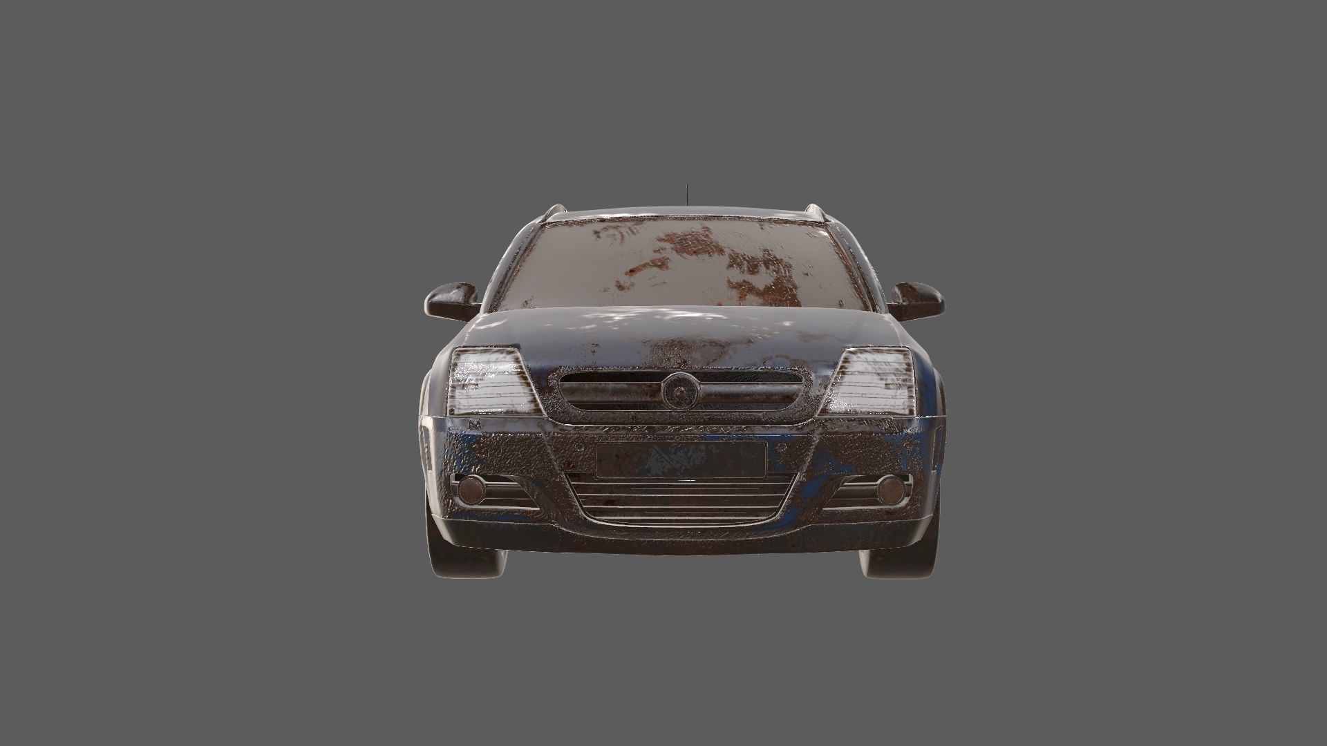 8k abandoned cars destroyed vehicles Low-poly 3D model_8
