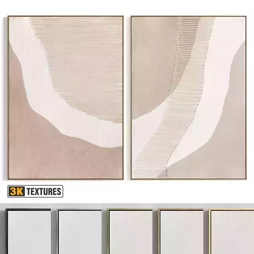 Plaster Two Photo Frame 437