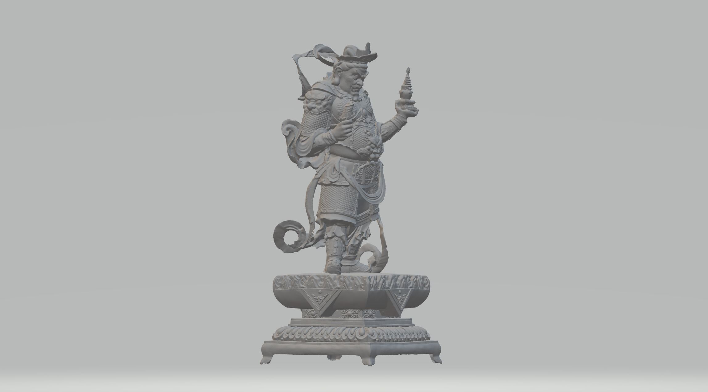 Four Heavenly Kings 3D print model_2
