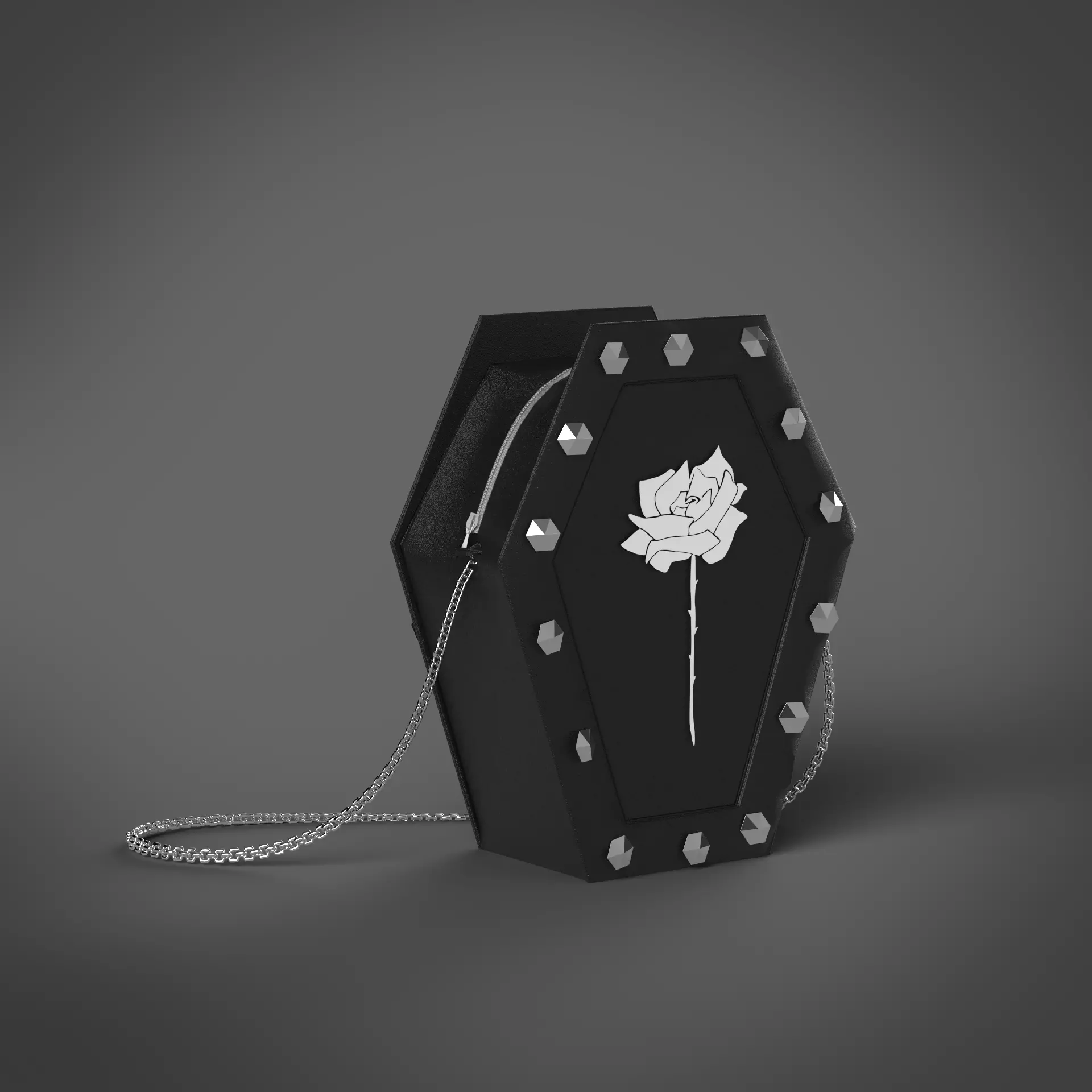 Coffin purse-Rose Free 3D model