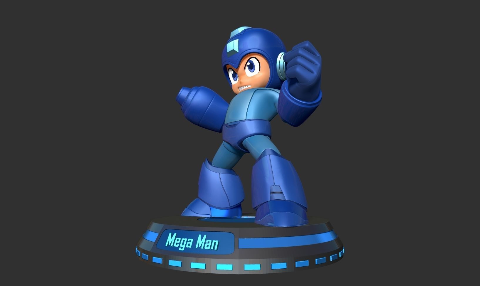 Angry Mega Man 3D print model_16