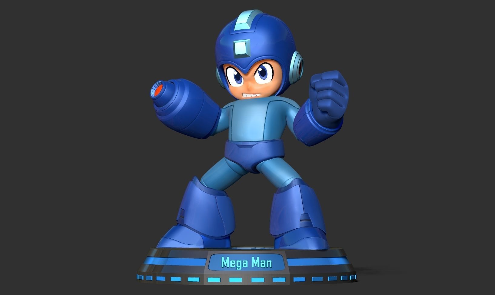 Angry Mega Man 3D print model_7