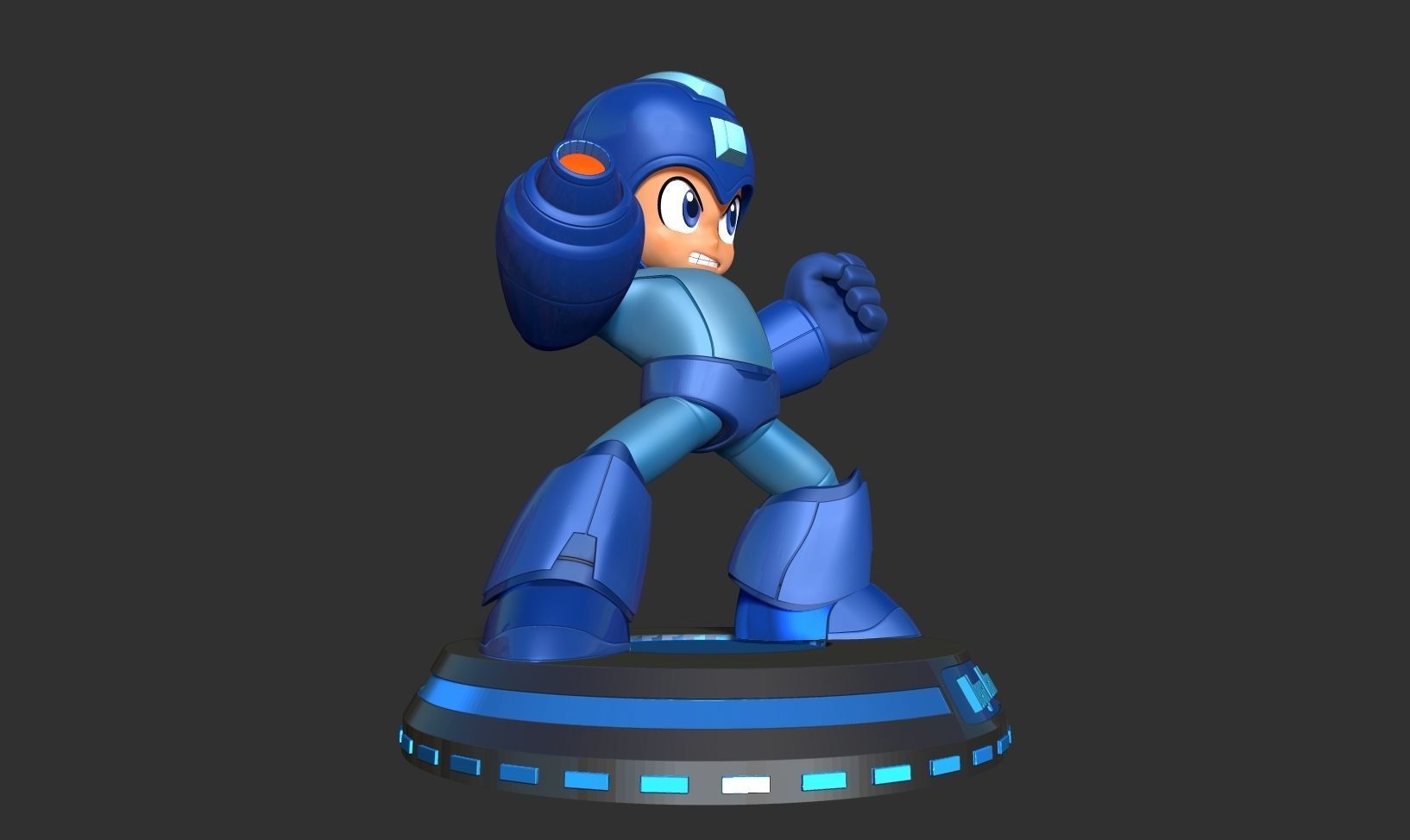 Angry Mega Man 3D print model_14