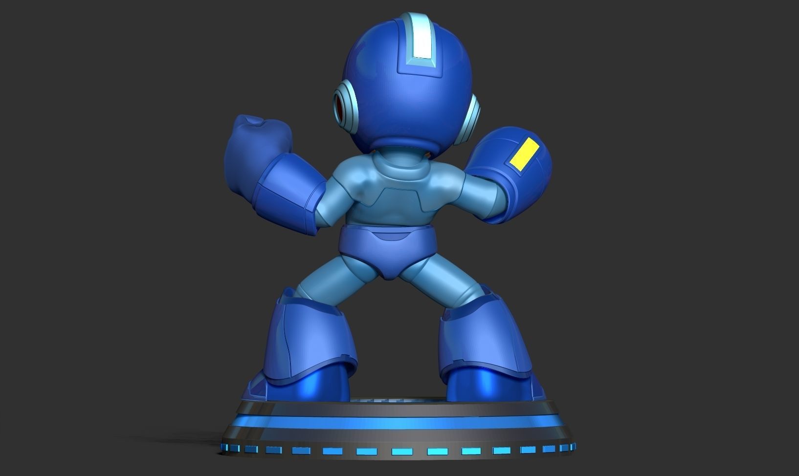 Angry Mega Man 3D print model_6