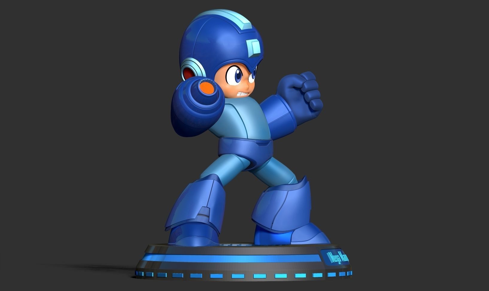 Angry Mega Man 3D print model_10